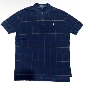 Polo by Ralph Lauren Men's Navy Checkered Shirt